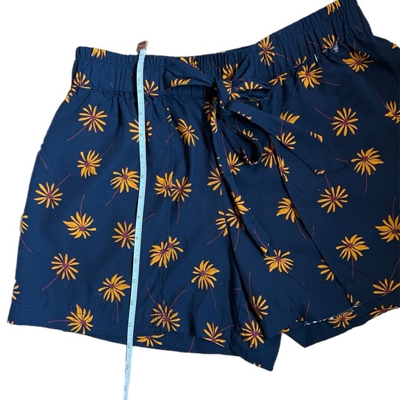 Madewell Shorts Pull-On Tie Fresh Daisies Floral Print Lightweight Women‎ Sz S - Picture 7 of 8